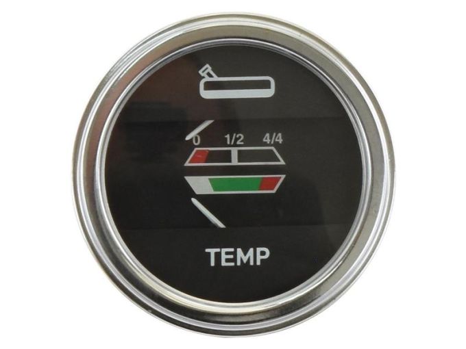 Temperatur- und Kraftststoffvorrats-Anzeige