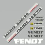 Stickerset Fendt Farmer 308/90 Turbomatik