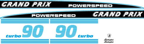 Stickerset Lamborghini Grand Prix 90