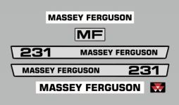 Stickerset Massey Ferguson 231