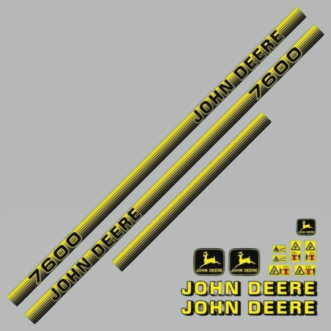 Stickerset John Deere 7600