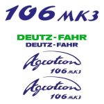 Stickerset Deutz-Fahr Agrotron 106 MK3