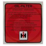 Oil filter emblem