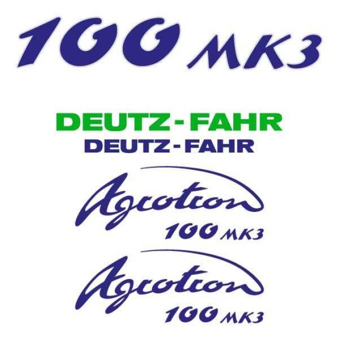 Stickerset Deutz-Fahr Agrotron 100 MK3