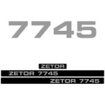 Kit autocollants latéraux Zetor 7745