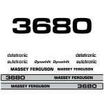 Stickerset Massey Ferguson 3680