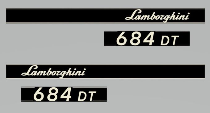 Stickerset Lamborghini 684 DT