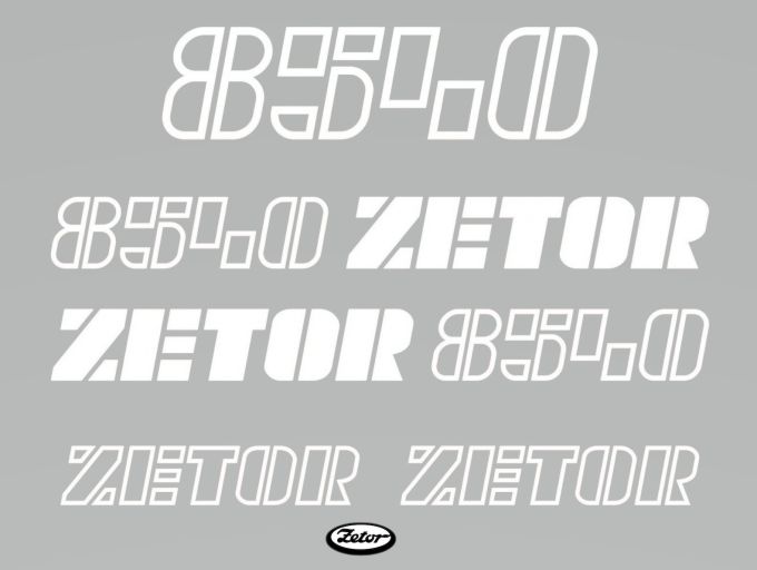 Stickerset Zetor 8540 (1991)