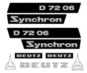 Stickerset Deutz D72-06S