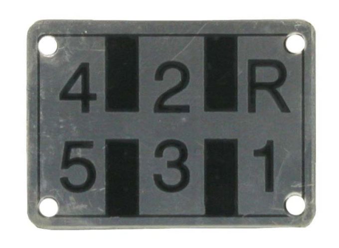 Typeplaatje Hanomag Schakelpatroon