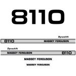 Stickerset Massey Ferguson 8110