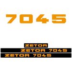 Kit autocollants latéraux Zetor 7045