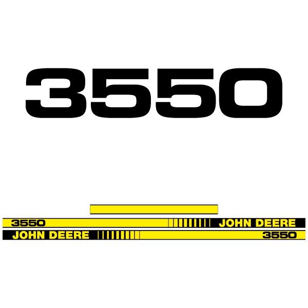Stickerset John Deere 3550