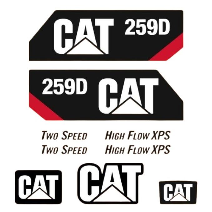 Stickerset Caterpillar CAT 259D