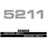 Kit autocollants latéraux Zetor 5211