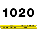 Typenschild John Deere 1020