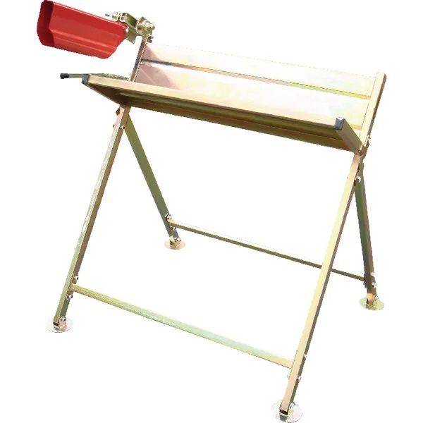 Sawhorse with chainsaw mounting.