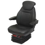 Seat mechanically sprung PVC Black