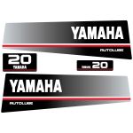 Stickerset Yamaha 20 autolube outboard (1991)