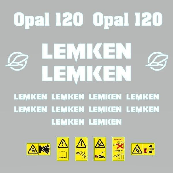 Stickerset Lemken Opal 120