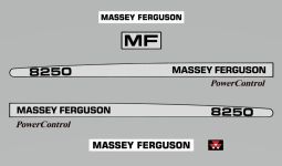 Stickerset Massey Ferguson 8250