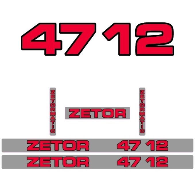 Stickerset Zetor 4712