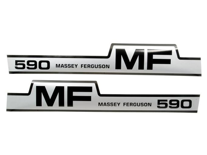 Kit autocollants latéraux Massey Ferguson 590