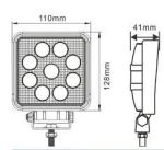 Phares de travail à LED, 2500 Lumen, 10-30V