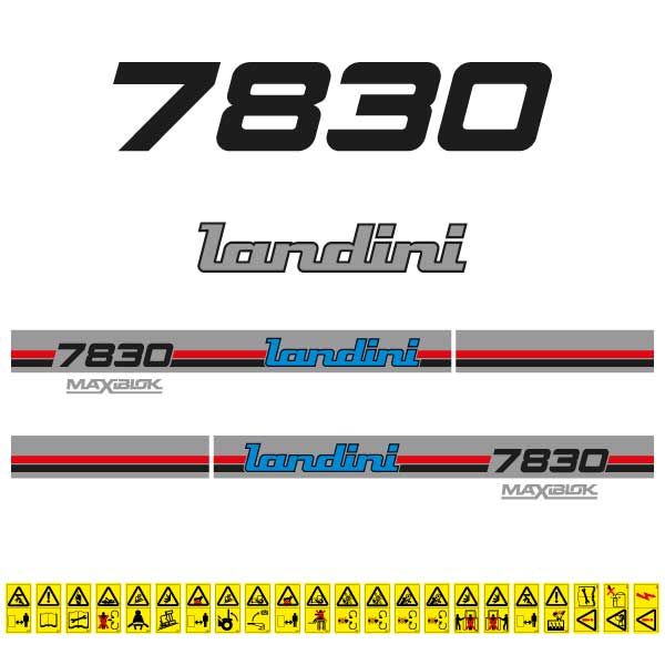 Stickerset Landini 7830 (1987)