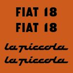 Stickerset Fiat 18 la piccola