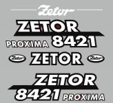 Stickerset Zetor 8421 PROXIMA