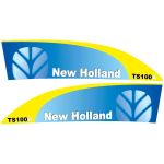 Kit autocollants latéraux New Holland TS100A