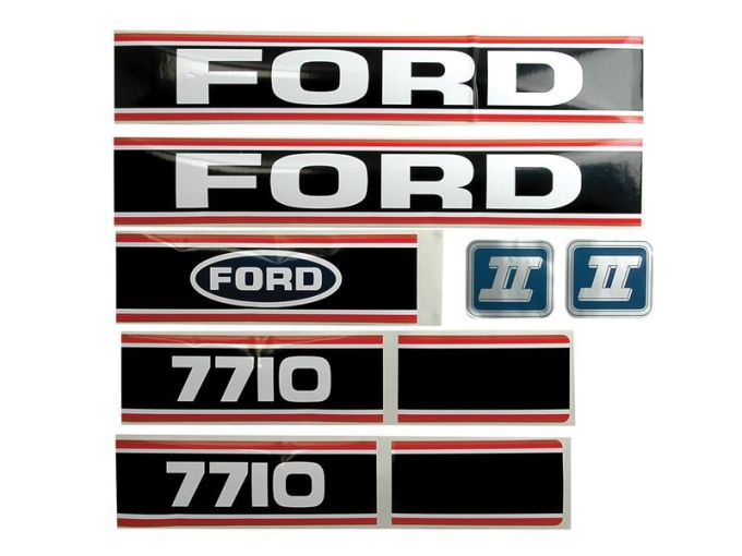 Kit autocollants latéraux Ford 7710 Force II