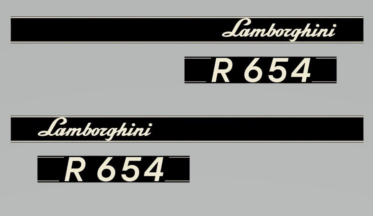 Stickerset Lamborghini R 654