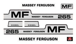 Stickerset Massey Ferguson 265 Diesel