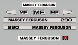 Stickerset Massey Ferguson 290