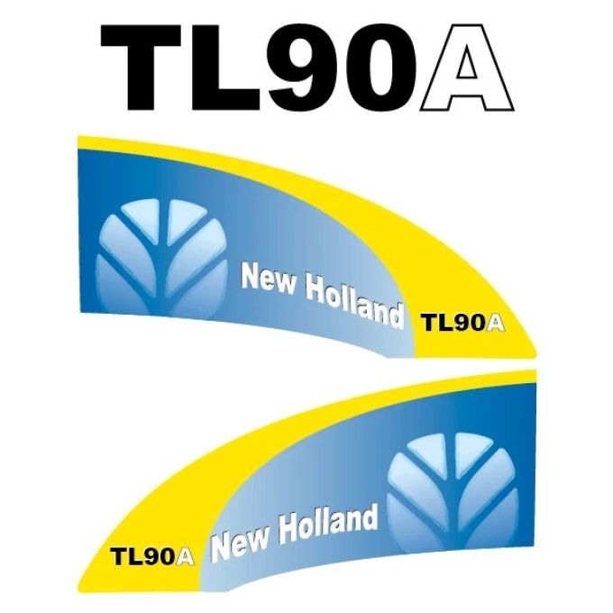 Kit autocollants latéraux New Holland TL90A