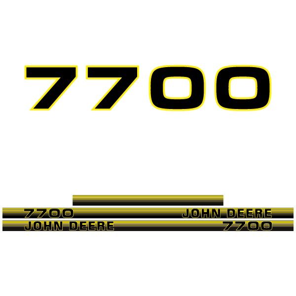 Stickerset John Deere 7700
