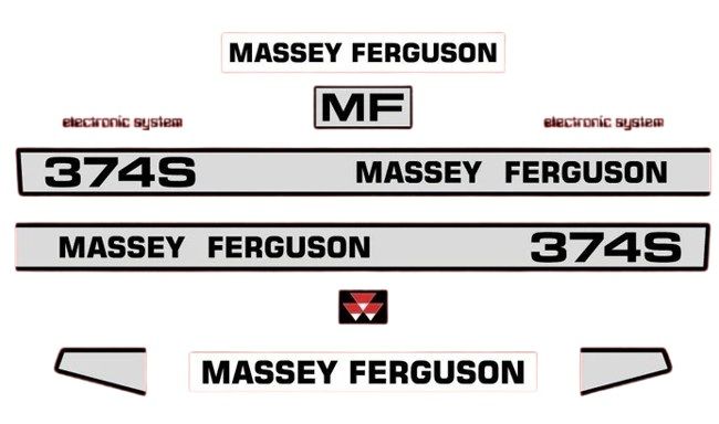 Stickerset Massey Ferguson 374 S