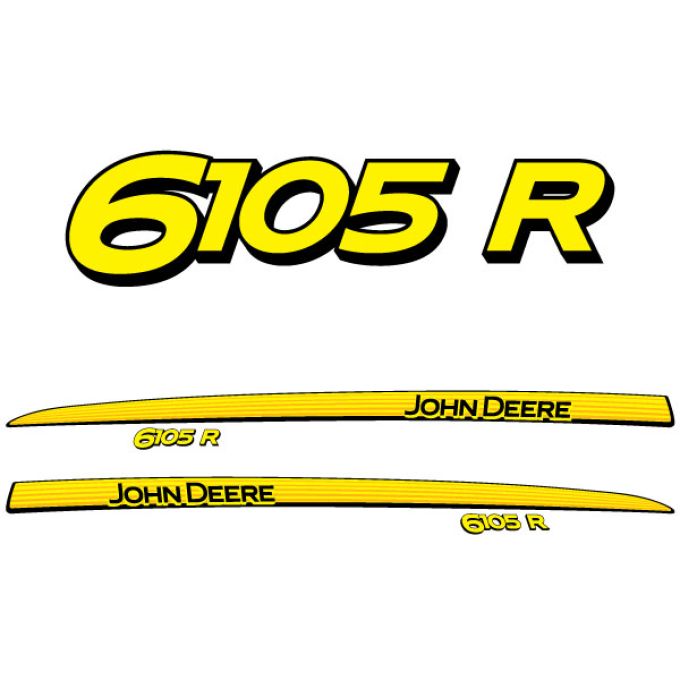 Stickerset John Deere 6105 R