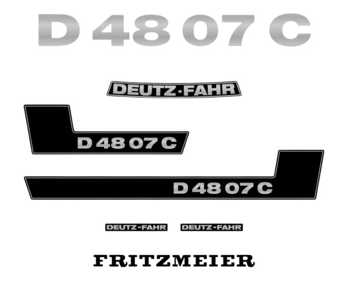 Stickerset Deutz D48-07C