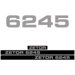 Kit autocollants latéraux Zetor 6245