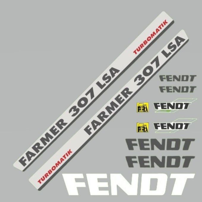 Stickerset Fendt Farmer 307 LSA Turbomatik