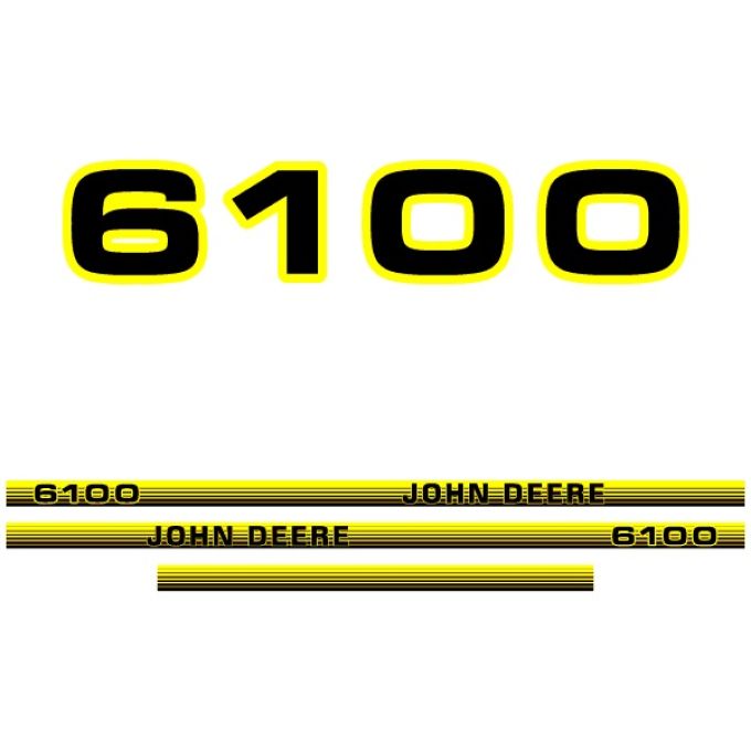 Stickerset John Deere 6100