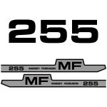 Kit autocollants latéraux Massey Ferguson 255