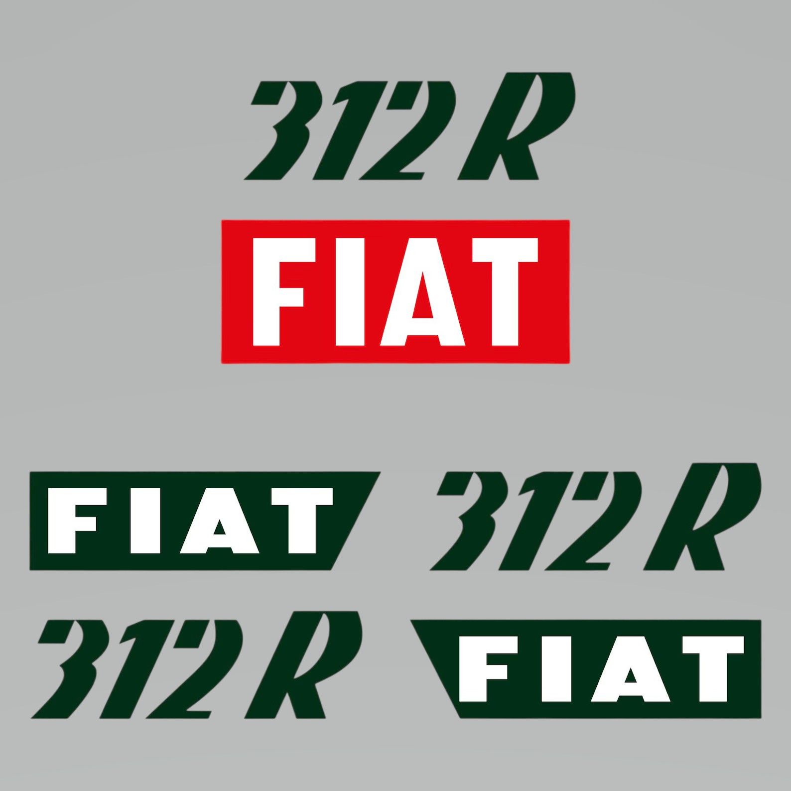 Stickerset Fiat 312 R