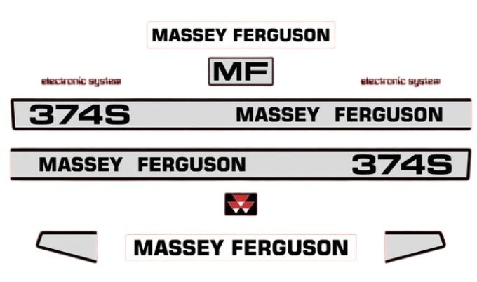 Stickerset Massey Ferguson 374 S