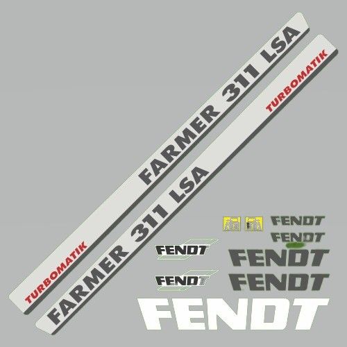 Stickerset Fendt Farmer 311 LSA Turbomatik