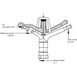 Beregeningssproeier V70 BI 1"