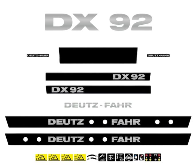 Stickerset Deutz Fahr DX 92